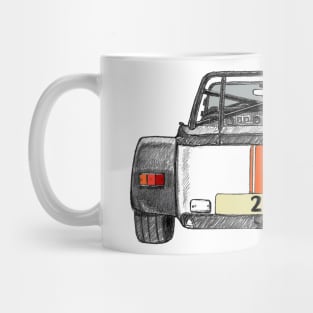 Caterham car racing - rear view of car Mug